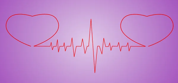 Ritme van hart — Stockvector