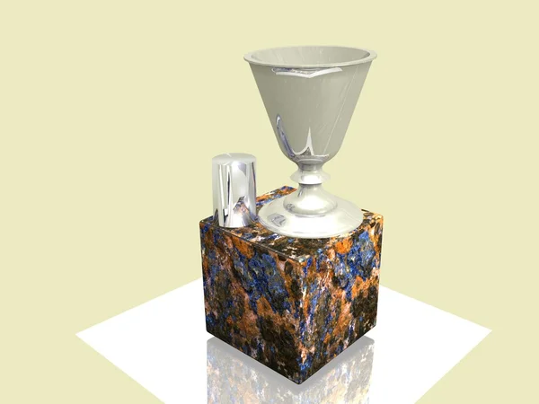 Stål cup — Stockfoto