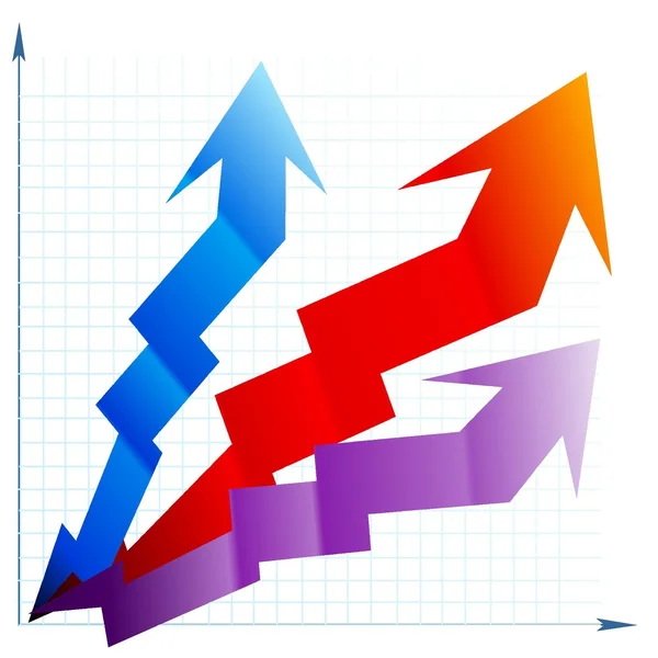 Diagrama colorido — Vetor de Stock