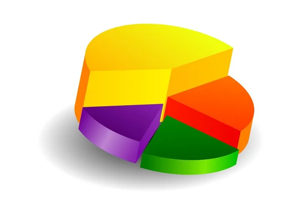 Diagrama coloreado — Vector de stock