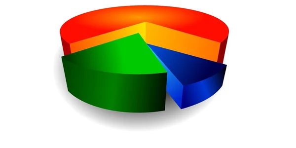 Gekleurde diagram — Stockvector