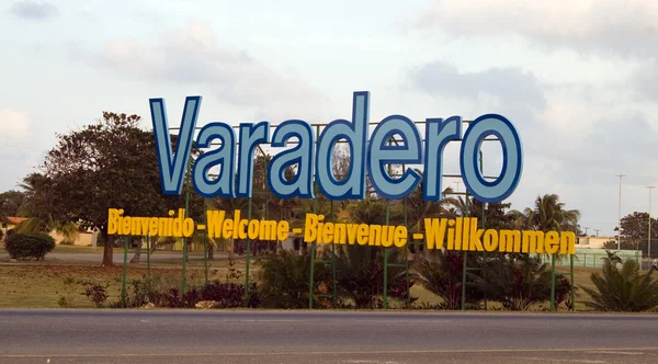 stock image Varadero - Letters on entrance