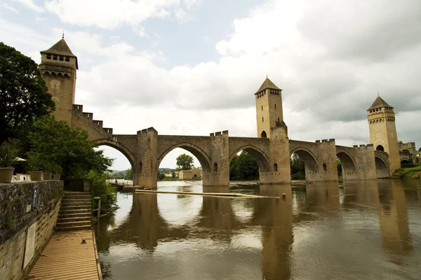 Pont Valetre dans la ville de Cahors (3 ) — Photo