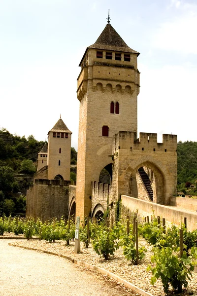 Cahors, Fransa (1 içinde köprü valetre) — Stok fotoğraf
