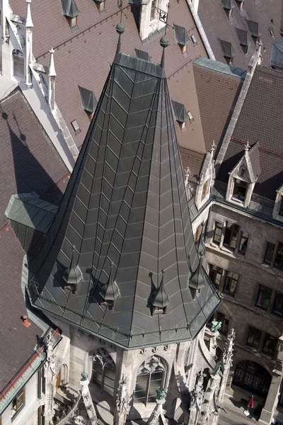 Kupola tető new town hall, München, csíra — Stock Fotó
