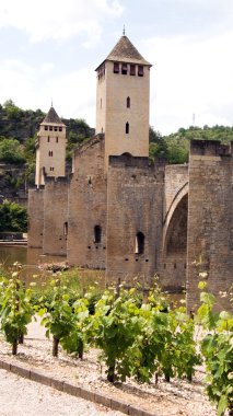 Bridge Valetre in Cahors town (4) clipart