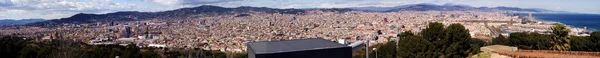 Panorama över barcelona — Stockfoto