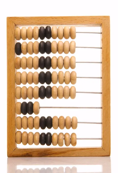 Elavult fa abacus — Stock Fotó
