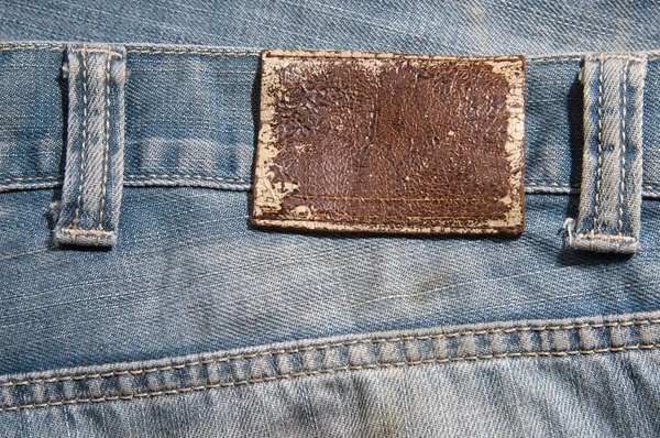 Сині джинси тканиною — стокове фото
