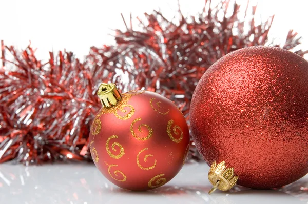 stock image Red christmas balls