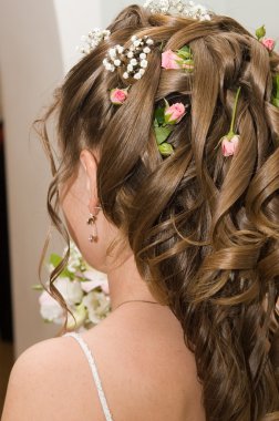 Bride hairdo clipart