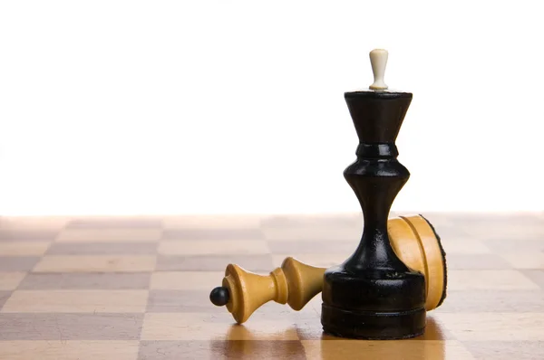 Två schackpjäser — Stockfoto