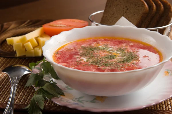 Vegetarisk soppa — Stockfoto