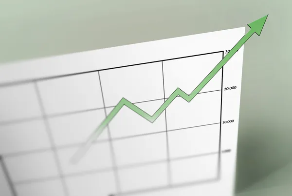 Positive Graph — Stock Photo, Image