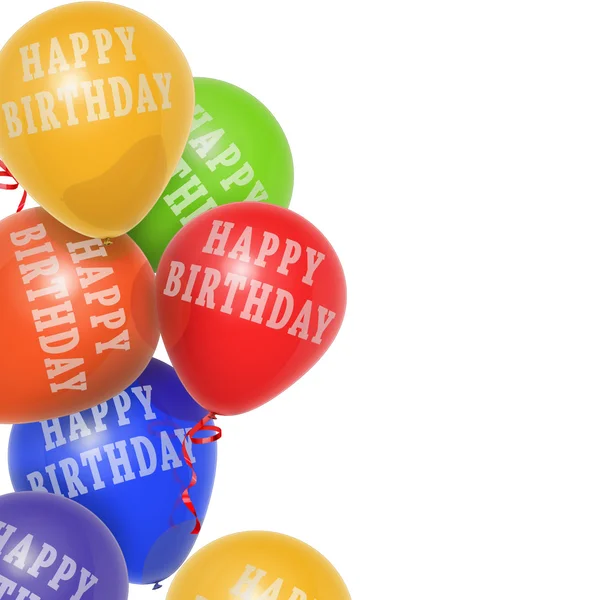 生日快乐气球 — 图库照片
