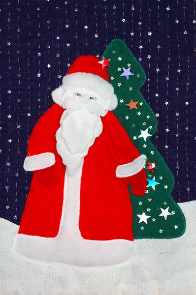 Papai Noel retalhos — Fotografia de Stock