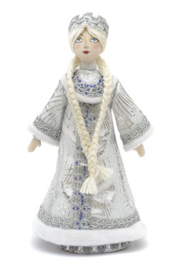 Handmade puppet Snowmaiden clipart