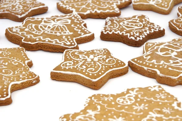 Set of gingerbread biscuits — Stock Image Set of gingerbread biscuits Royalty Free Stock Images