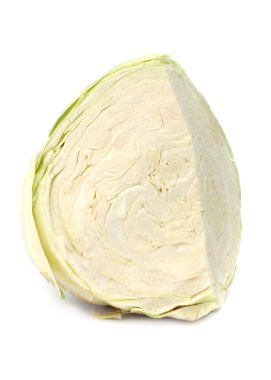 Quarter of the white cabbage clipart