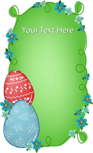 Bannière de Pâques avec champ texte — Image vectorielle