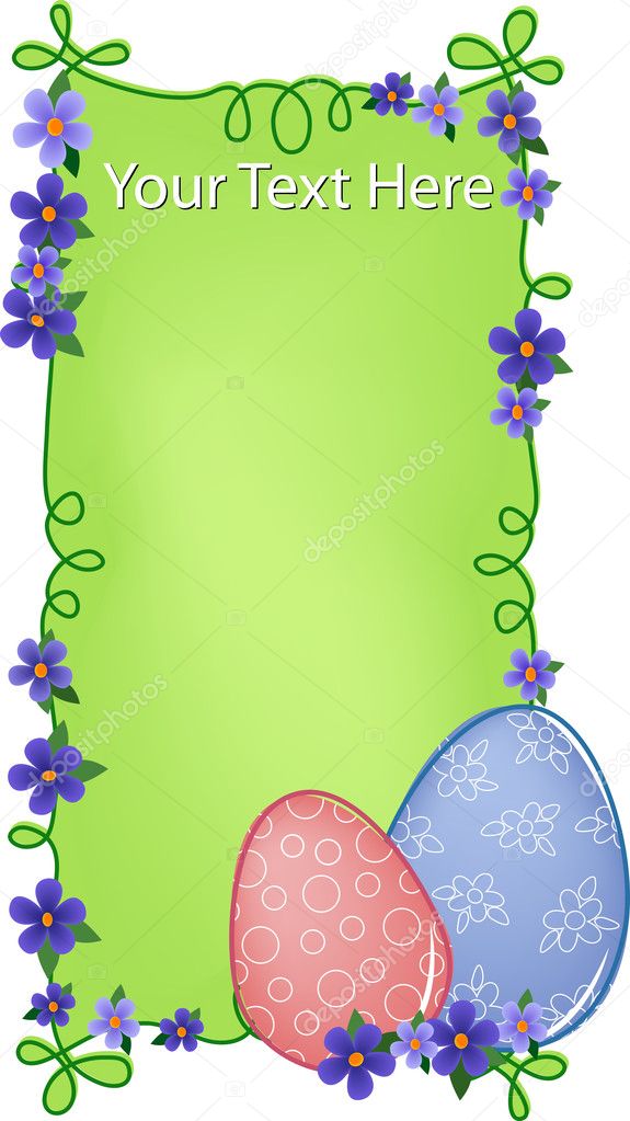 Easter banner with text field