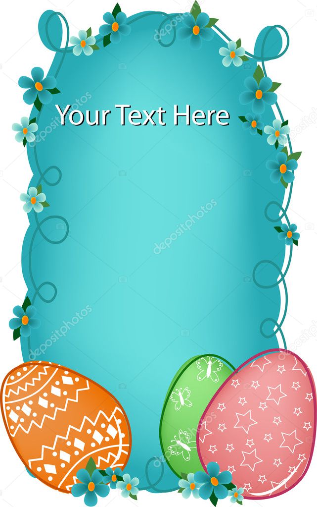 Easter banner with text field
