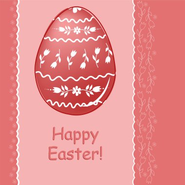 Easter greetings card clipart