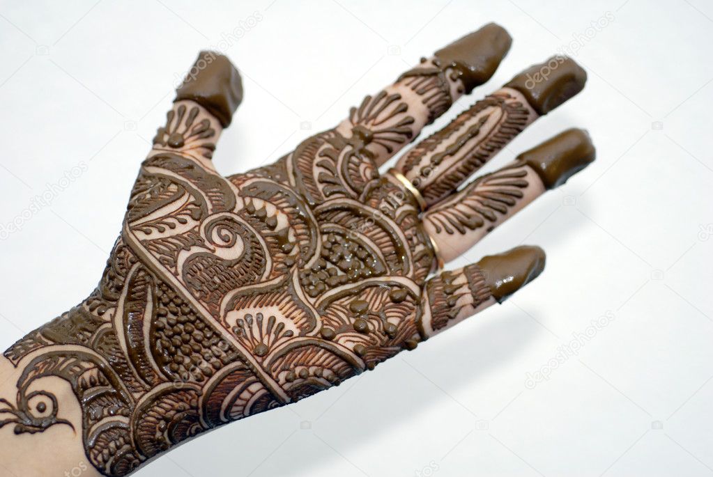 henna tatoeage op handen — Stockfoto © Nikonite 1316318