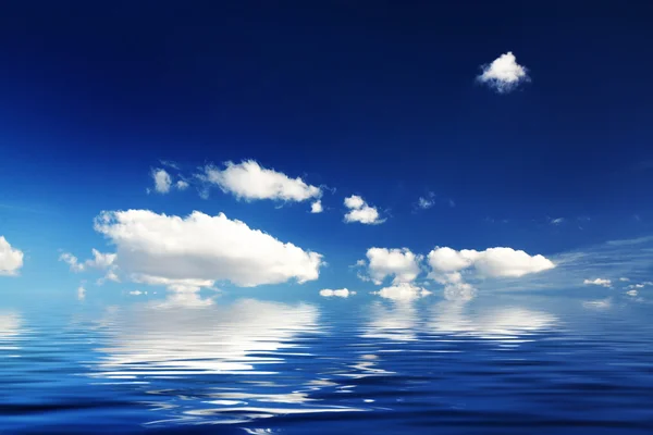 Krásné letní obrázek s blu sky , — Stock fotografie