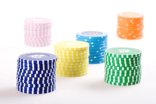 Izolovaná ruce hrát kasino wth / hrabat — Stock fotografie