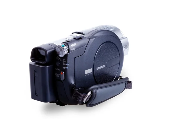 Digitální videokamera izolovaných na bílém zpět — Stock fotografie