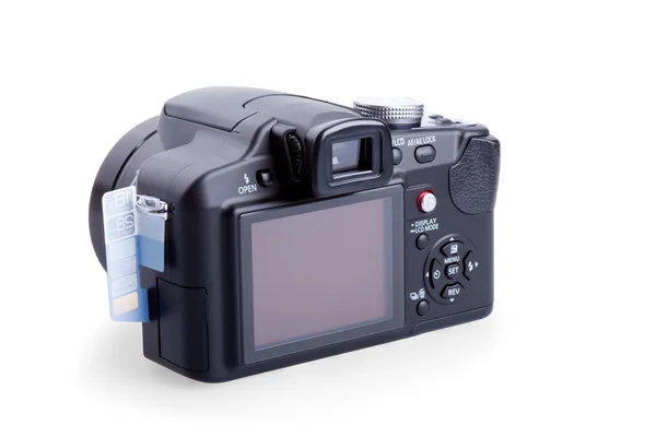 Digitale fotocamera geïsoleerd op wit — Stockfoto