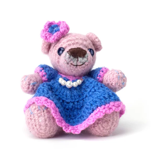 Cute little weared teddy bear Stock Image