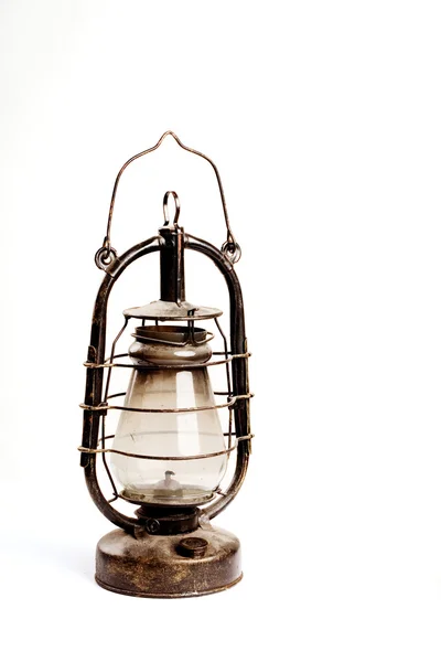 Lit Lámpara de aceite antigua — Foto de Stock