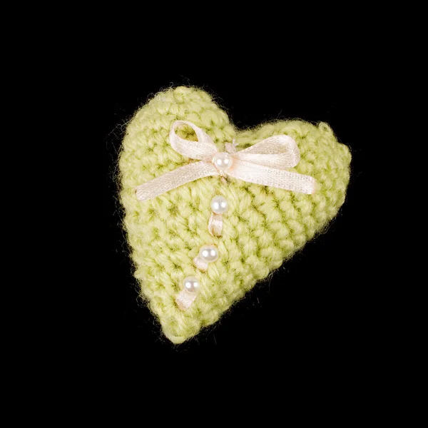 Srdce pletení - valentine — Stock fotografie