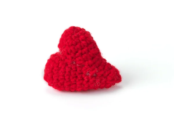 編み物 - ハート バレンタイン — ストック写真