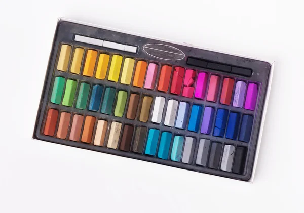 Zestaw pasteli w różnych kolorach — Zdjęcie stockowe