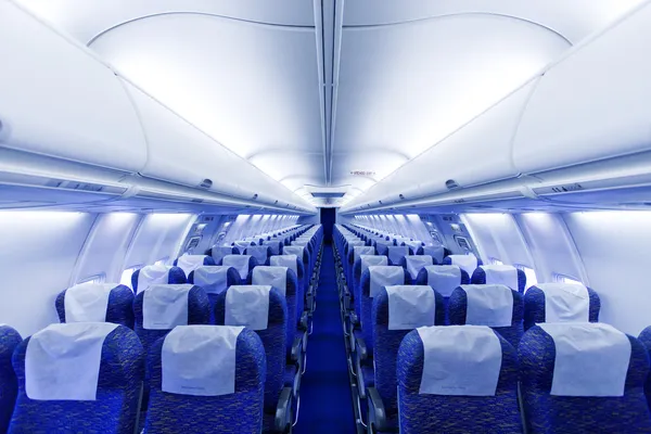 Boeing airplaine interior vacío — Foto de Stock