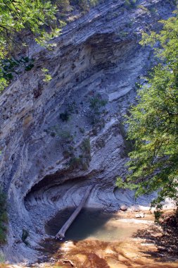 ahşap gorge altta yatan Kuru