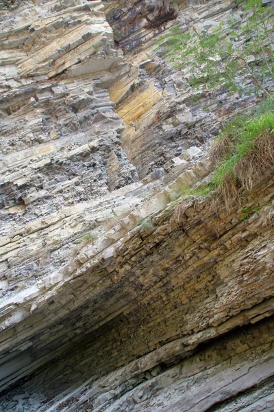 stock image Wall mountain gorge consisting of strata