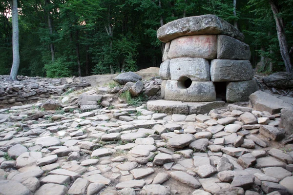 Dolmen misteri bangunan kuno Stok Gambar