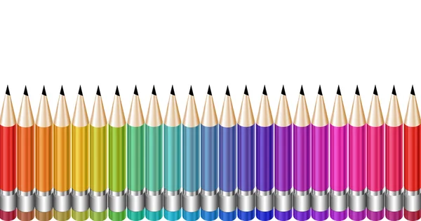 Pencil bright color rainbow background — Stock Photo, Image