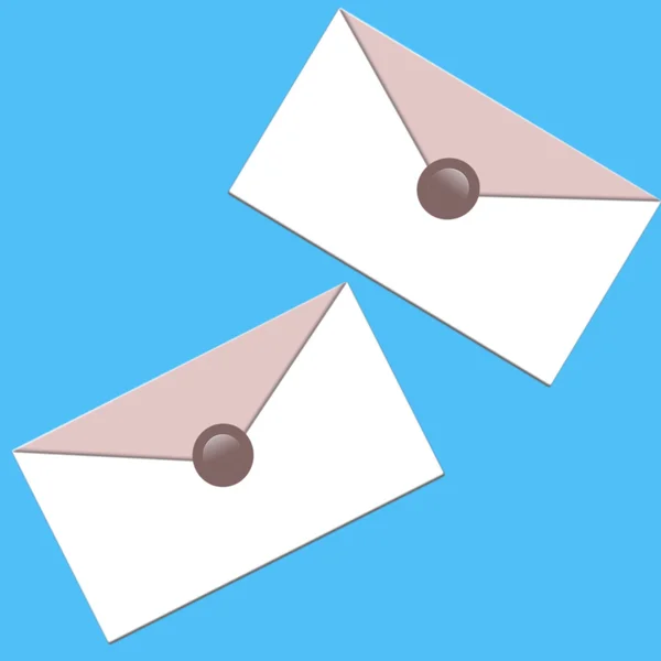 Envelope, blue, mail, print, background
