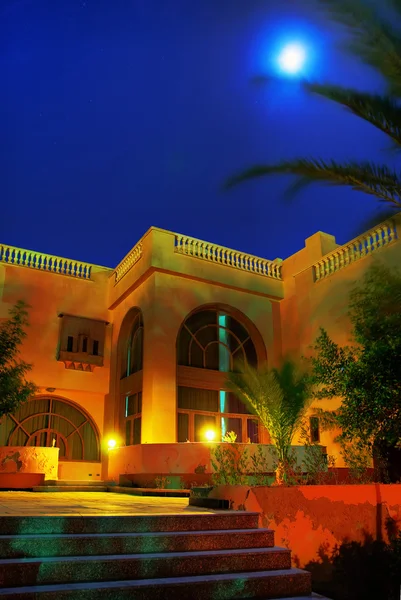 Egypt resort in night — Stock Photo, Image