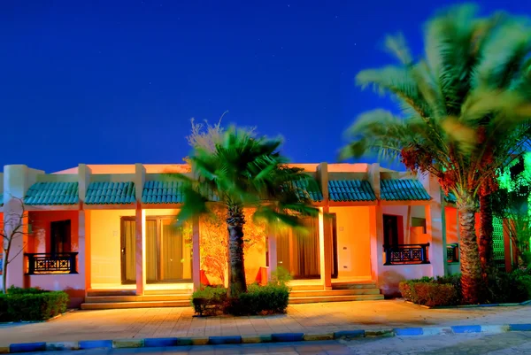 Resort Egypt v noci — Stock fotografie