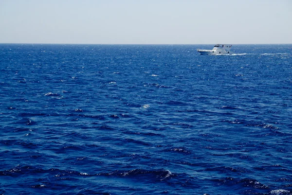 stock image Yacht in deep blue sea