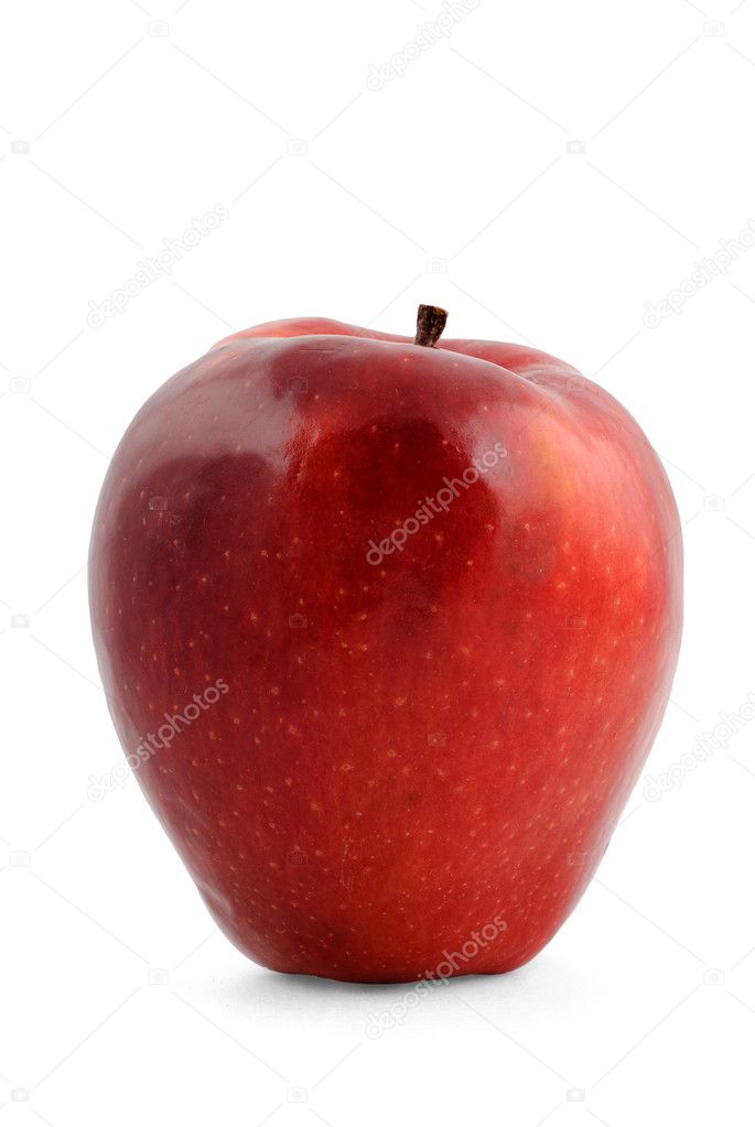 Big red ripe apple
