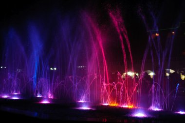 Amazing dancing fountain clipart