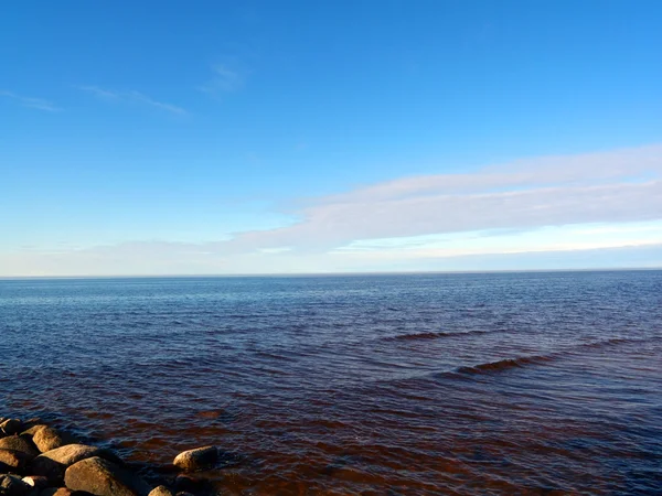 Morze pejzaż zimowy — Zdjęcie stockowe