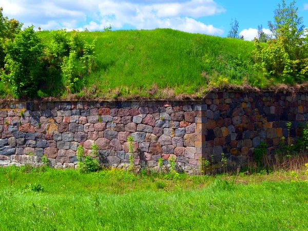 stock image Spring Landscape with fortress